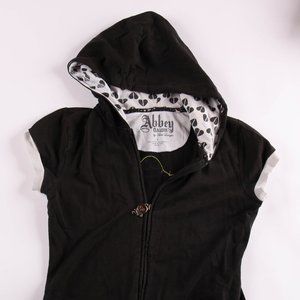 Vintage Abbey Dawn Hoodie Full Zip Avril Lavigne Sleeveless Teen Size Large
